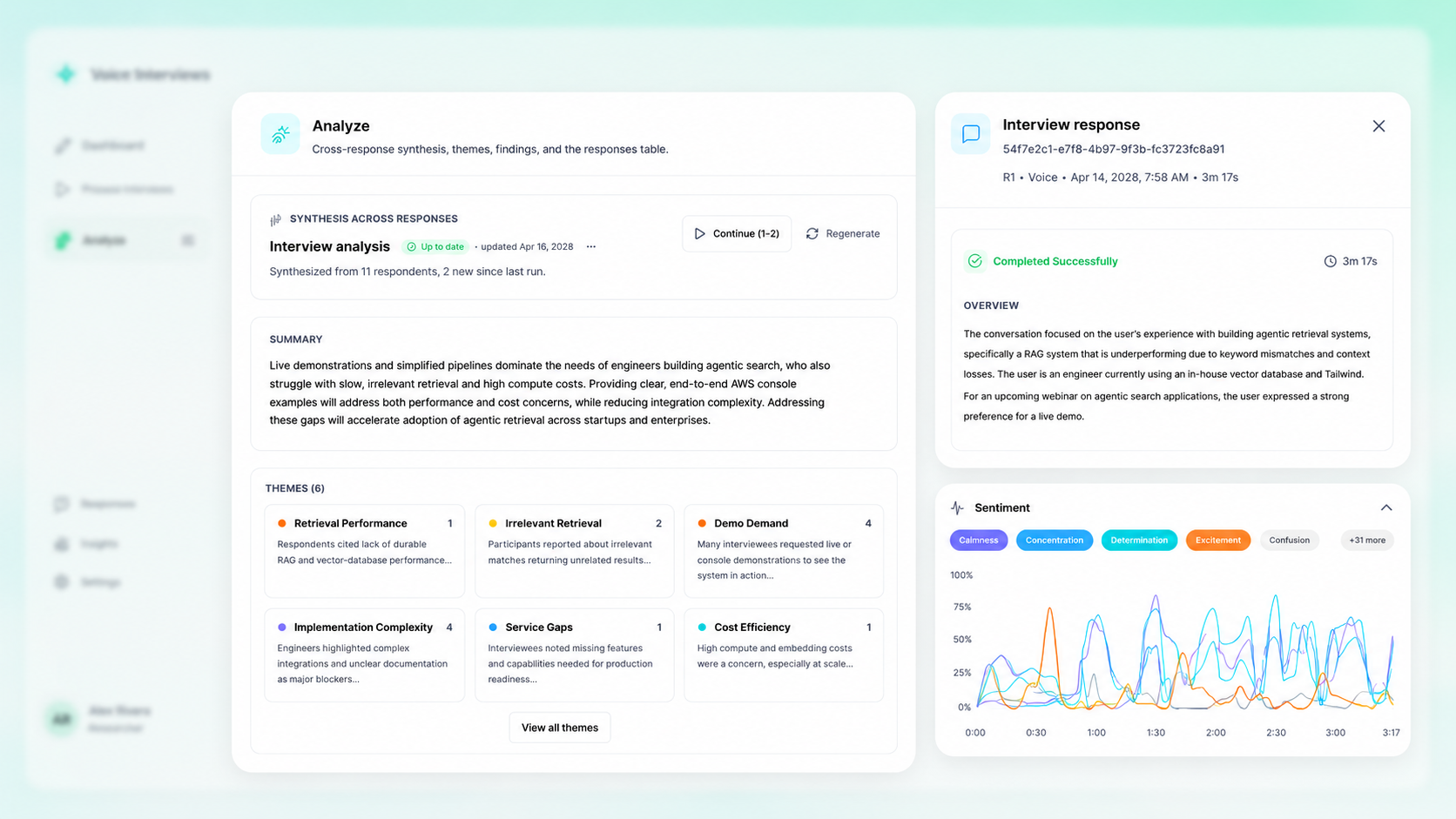 Run deeper interviews, faster.